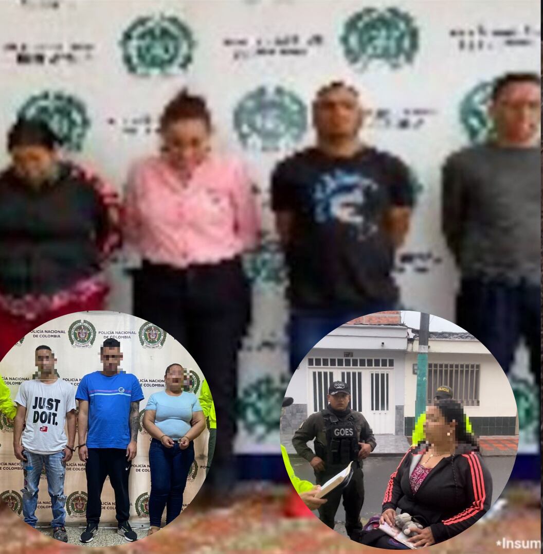 Capturados "Los Andariegos"- fotos Fiscalía