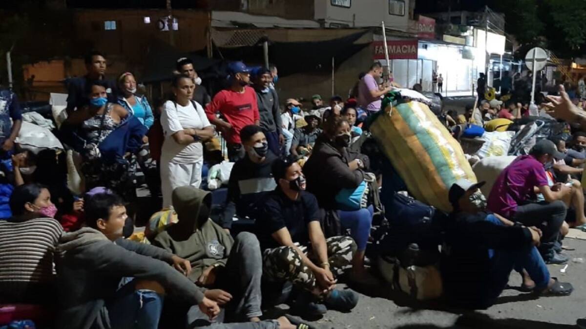 La dura situación en la frontera por salida de migrantes venezolanos