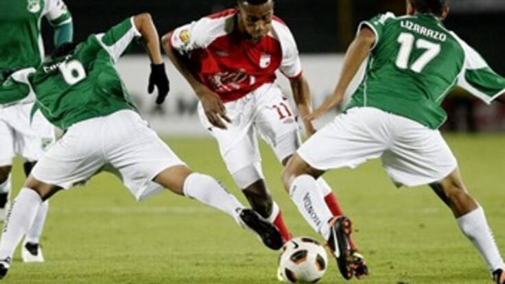 Cali sacó un valioso punto al empatar 1-1 ante Santa Fe por la Copa Suramericana