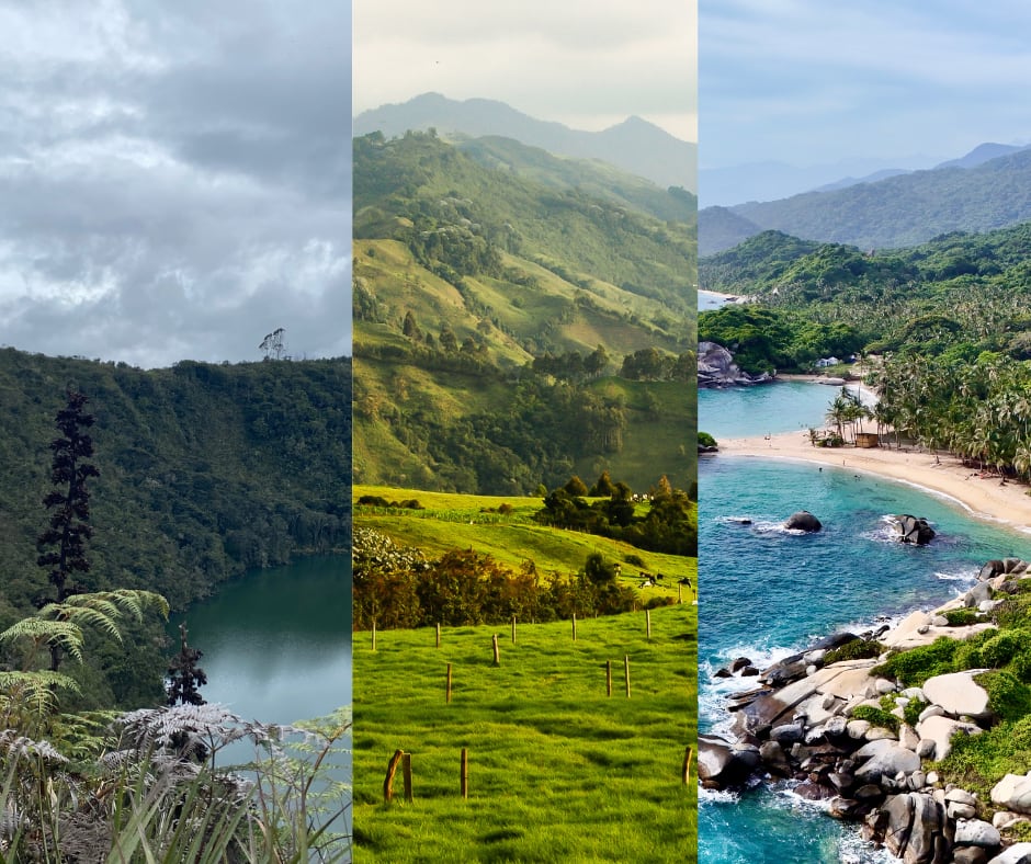 Diversos paisajes colombianos (Getty Images)