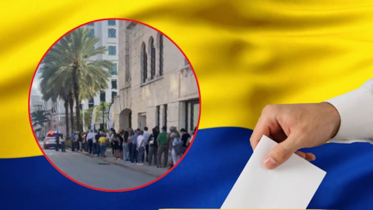 Elecciones 2026: Masivas filas en el consulado de Miami por votaciones anticipadas a la presidencia