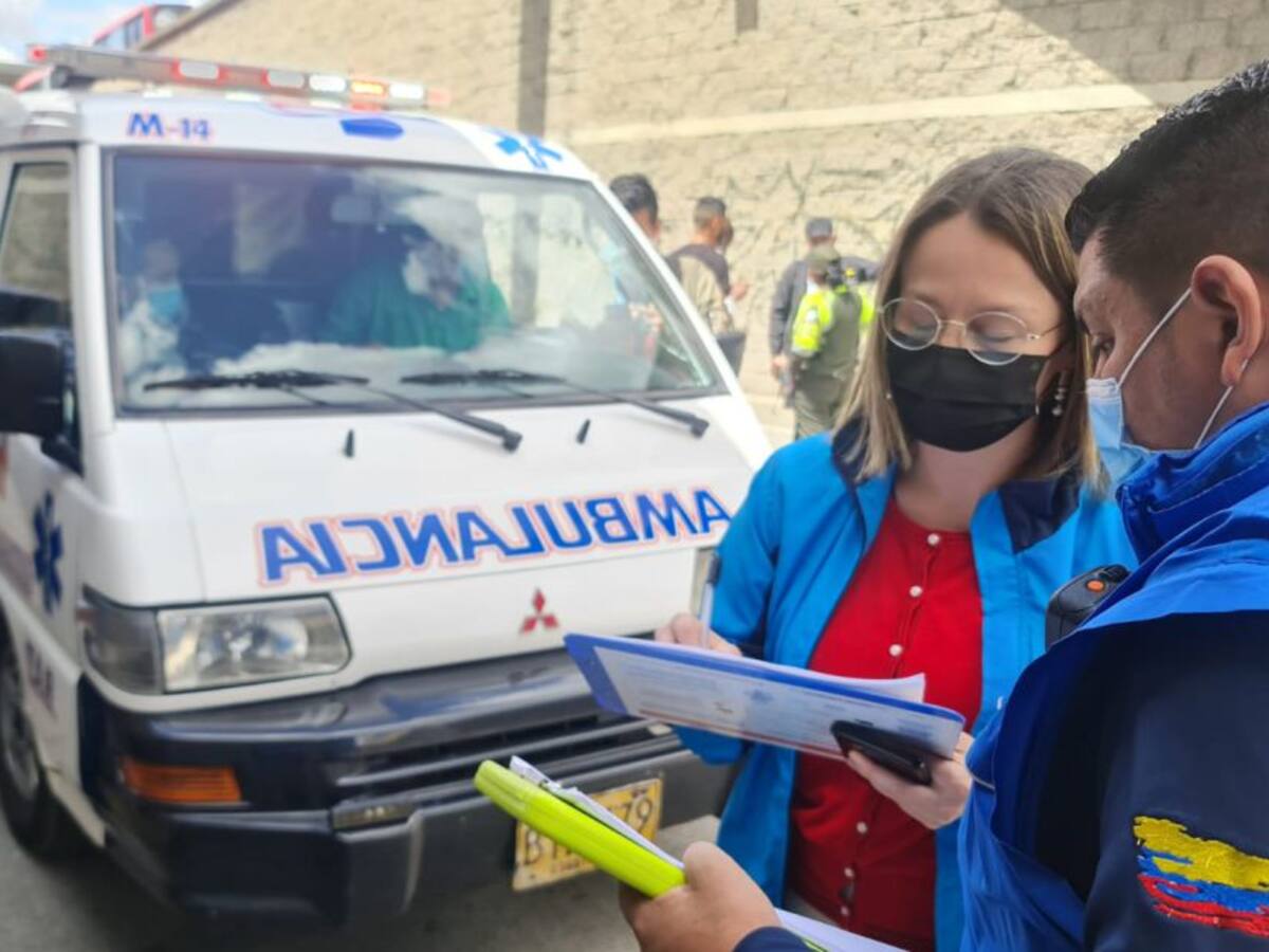 Operativo sorpresa a ambulancias en Bogotá