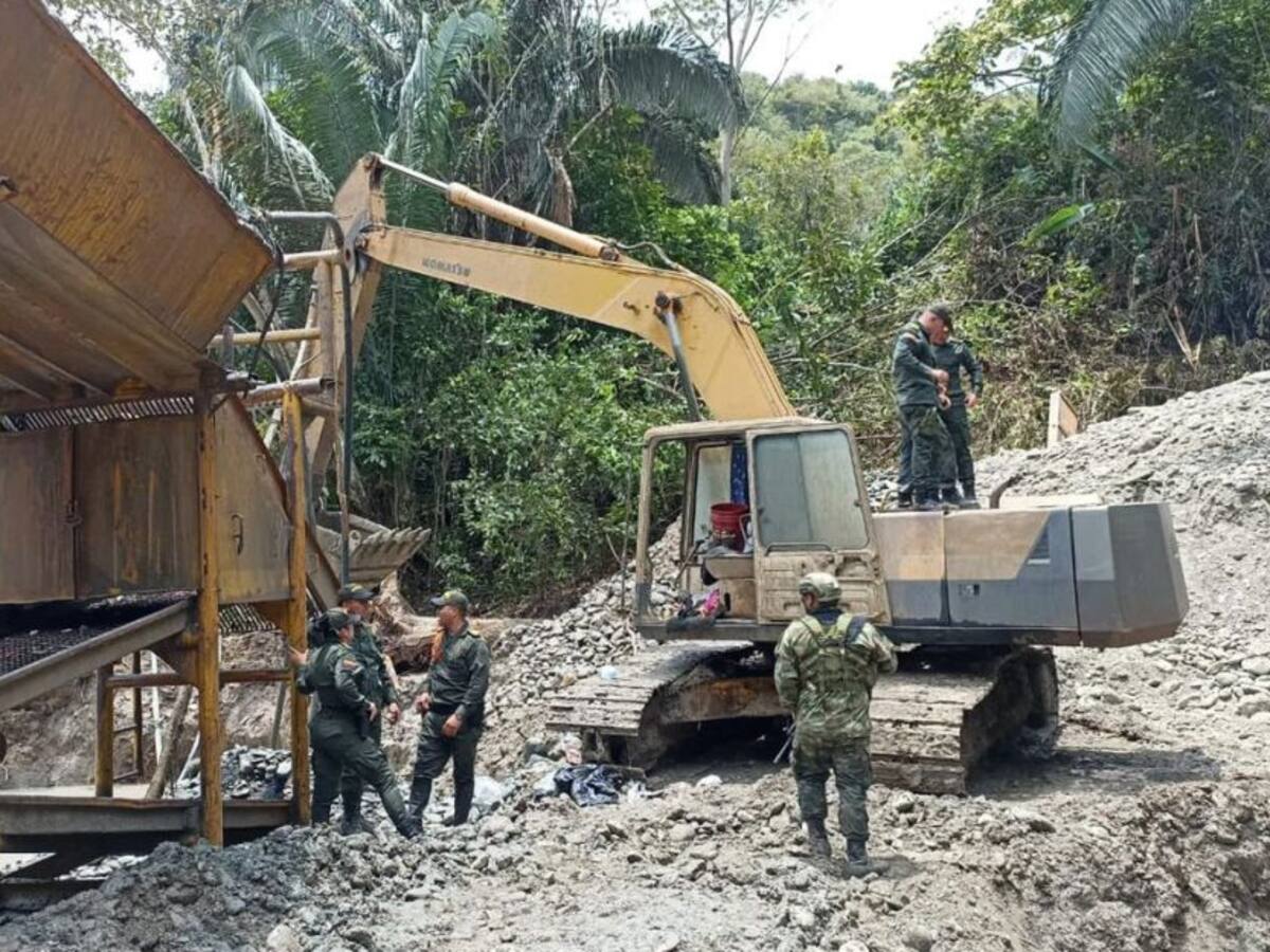 Ya son 38 personas capturadas en Caldas por minería ilegal