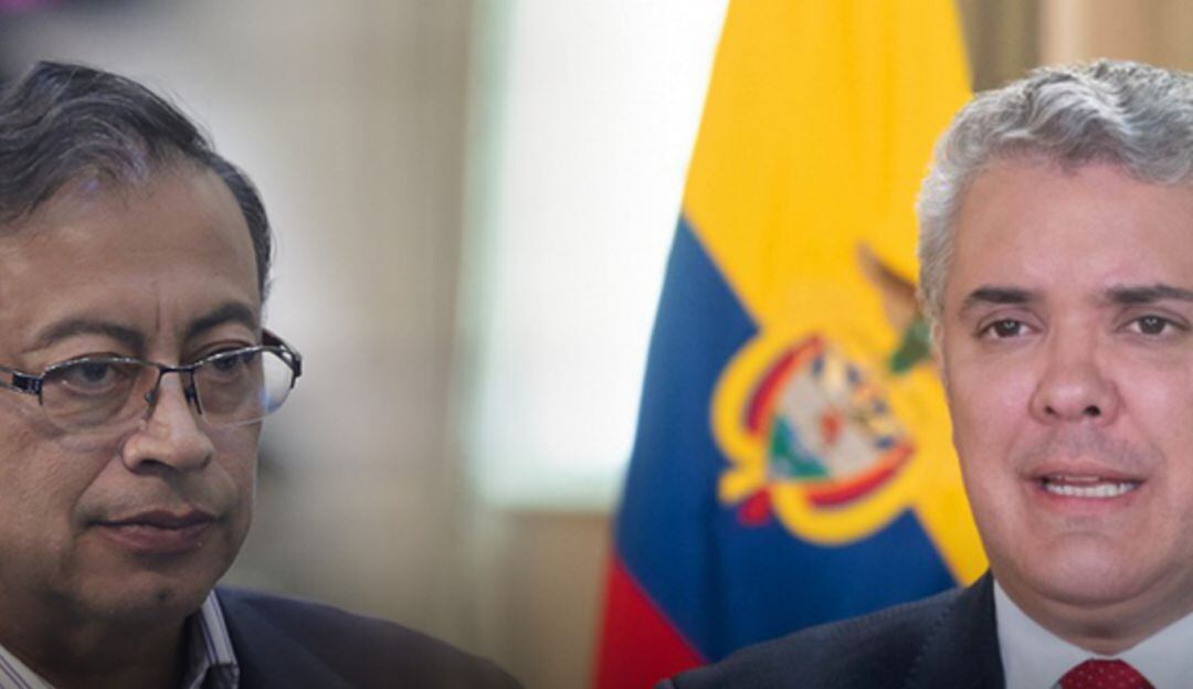 Gustavo Petro e Iván Duque
