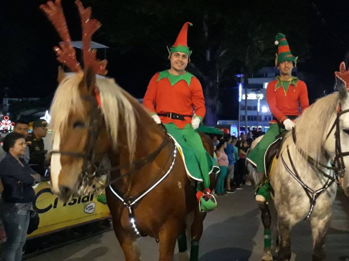 Policía de Caldas sigue con las caravanas navideñas en Chinchiná