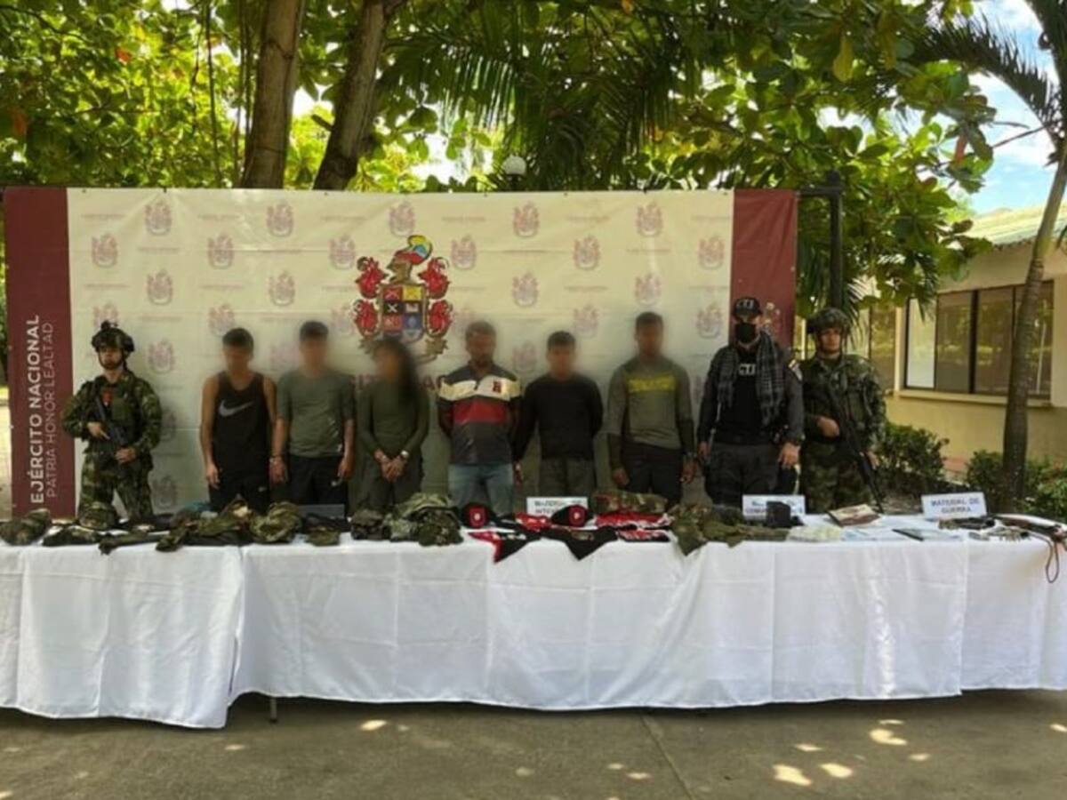 Capturados siete presuntos miembros del ELN en Morales, Bolívar