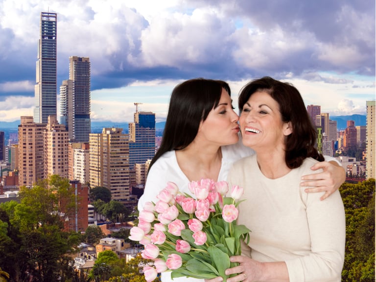 Día de la Madre en Bogotá 2025. Imagen de fondo de Canva