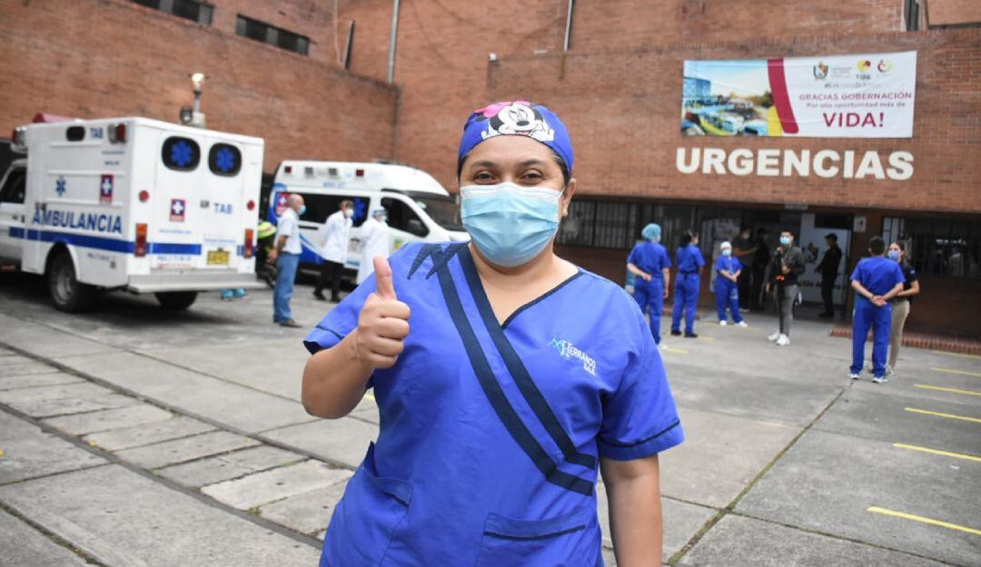 Marisol Sánchez, de 42 años, labora en el hospital Federico Lleras Acosta. 