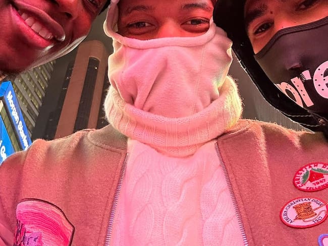 Kylian Mbappé y Achraf Hakimi disfrazados en Nueva York / Instagram: k.mbappe