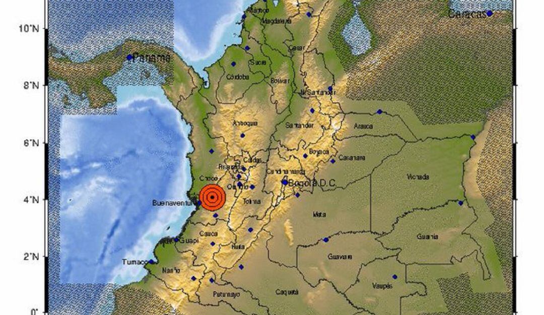 Temblor en Colombia jueves 12 de mayo