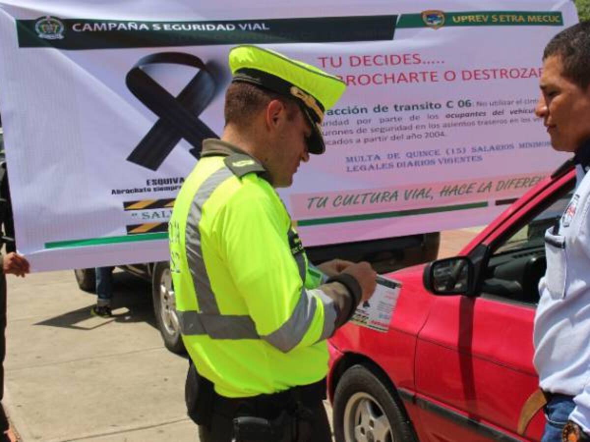 Campaña para promover el uso del cinturón de seguridad en Cúcuta