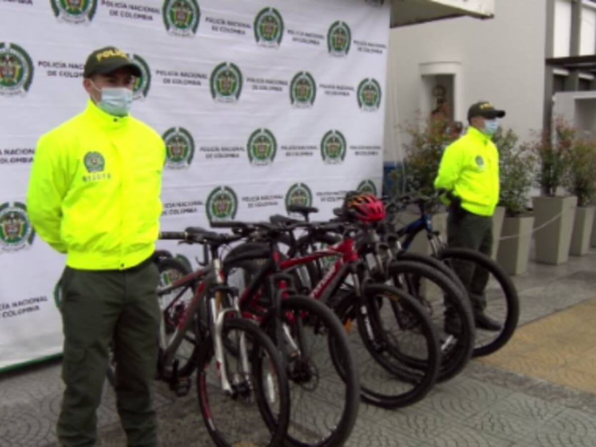 Autoridades recuperan 6 bicicletas que habían sido robadas en Manizales