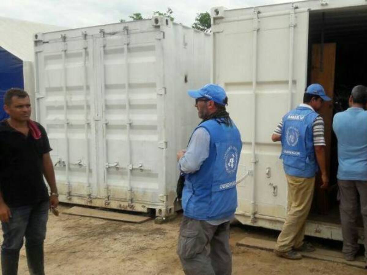 Se reforzará la seguridad a misión de ONU que participa en extracción de caletas de las Farc