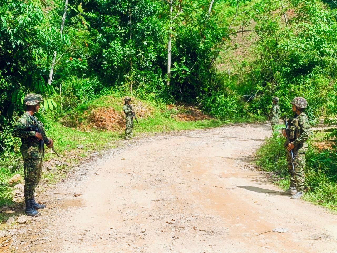 Ejército en Puerto López de El Bagre- foto ejército