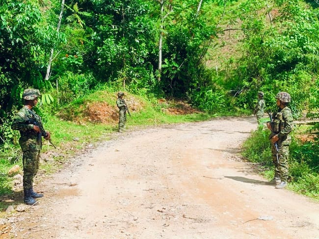 Ejército en Puerto López de El Bagre- foto ejército