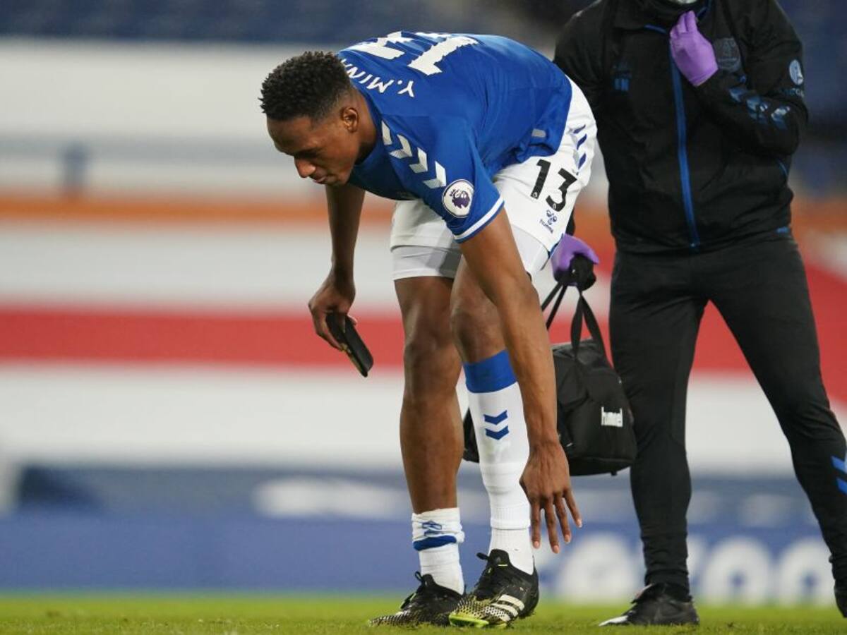 Yerry Mina: "Espero que no sea nada grave, pero ahí hay algo"