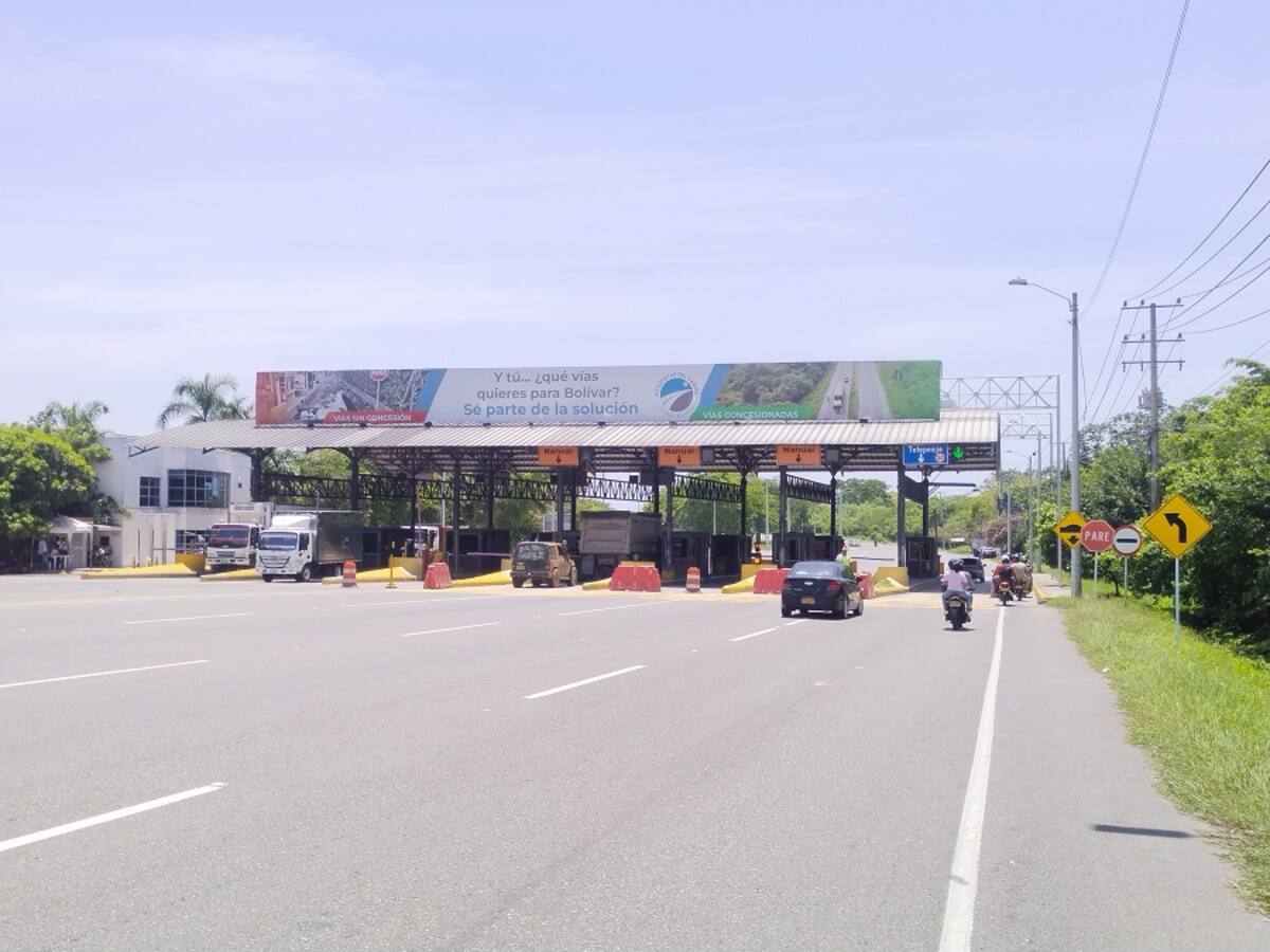 Prorrogaron exoneración del pago en peaje de Turbaco: ¿En qué va la tarifa diferencial?