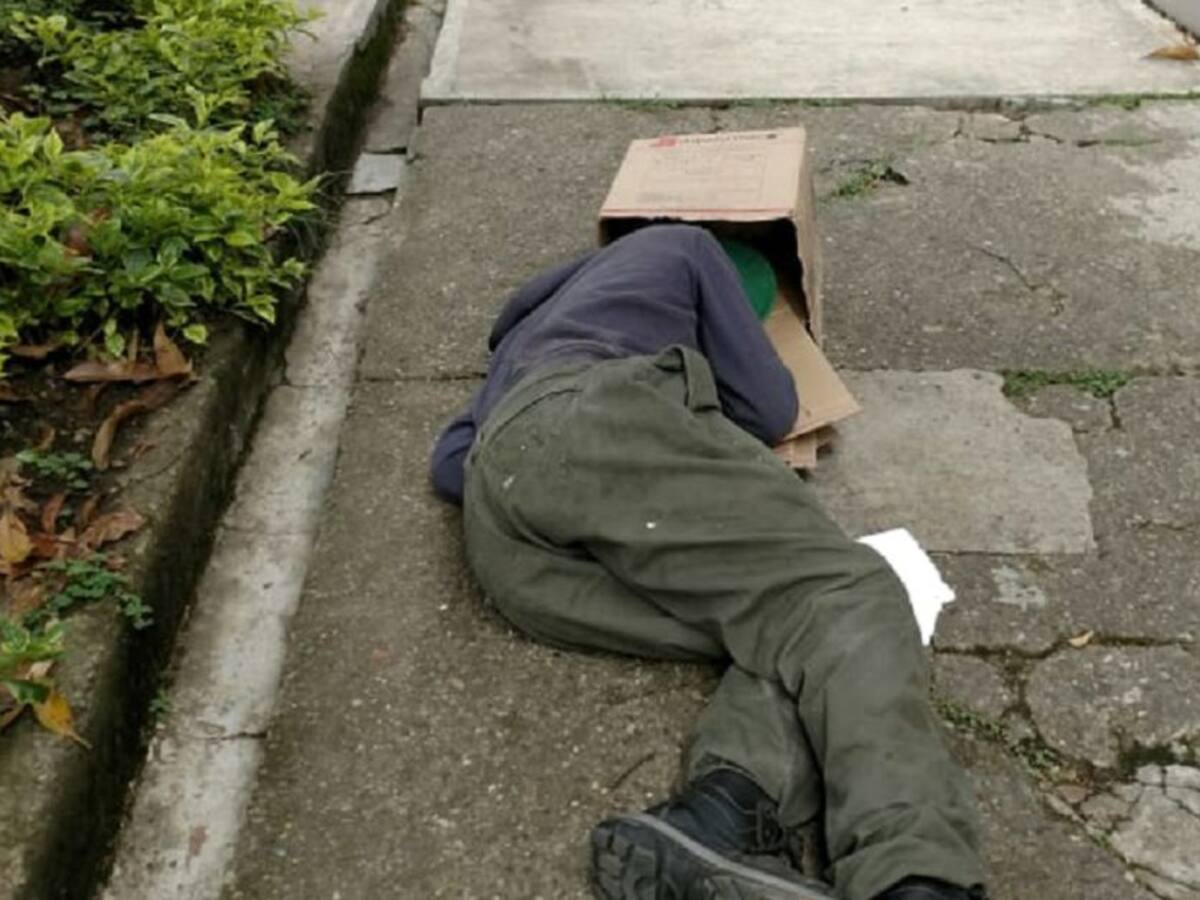Minuto de silencio en rechazo a la muerte de habitante de calle en Medellín