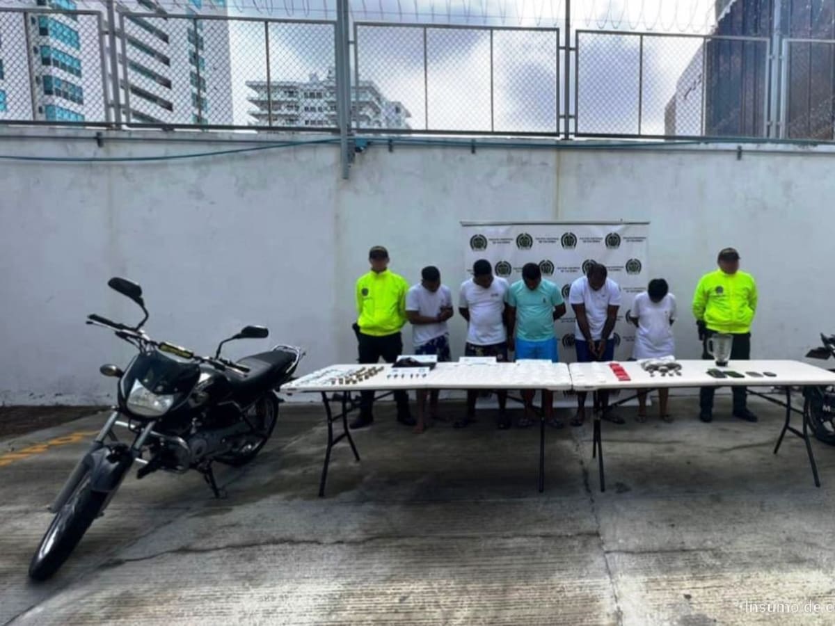 Judicializados cinco presuntos integrantes de ‘los pipones’ en Cartagena
