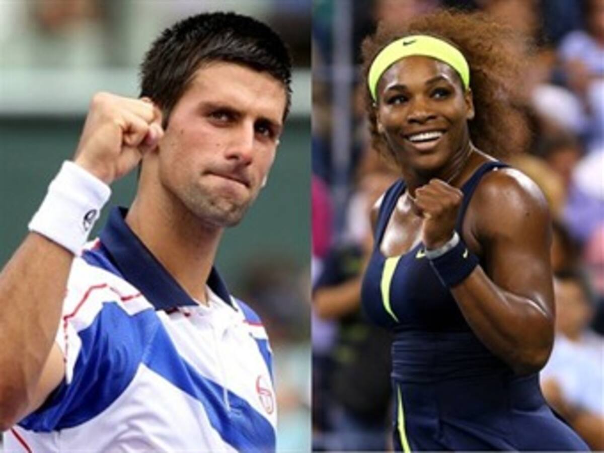 Novak Djokovic y Serena Williams, mejores jugadores de 2012
