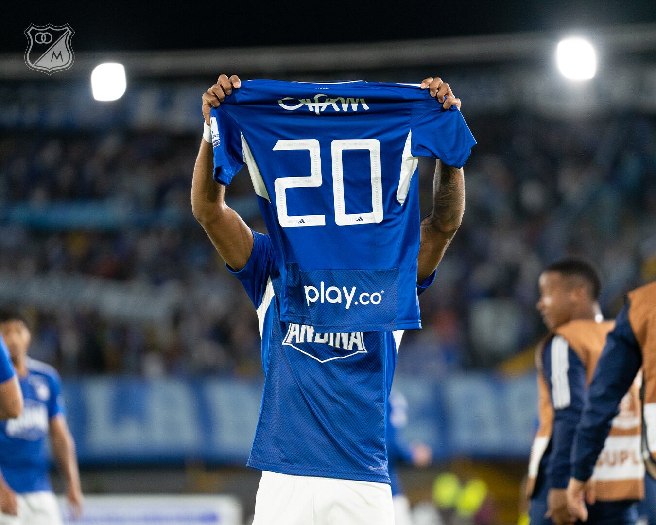 Edgar Guerra le dedicó su gol con Millonarios a Fernando Uribe / @MillosFCoficial