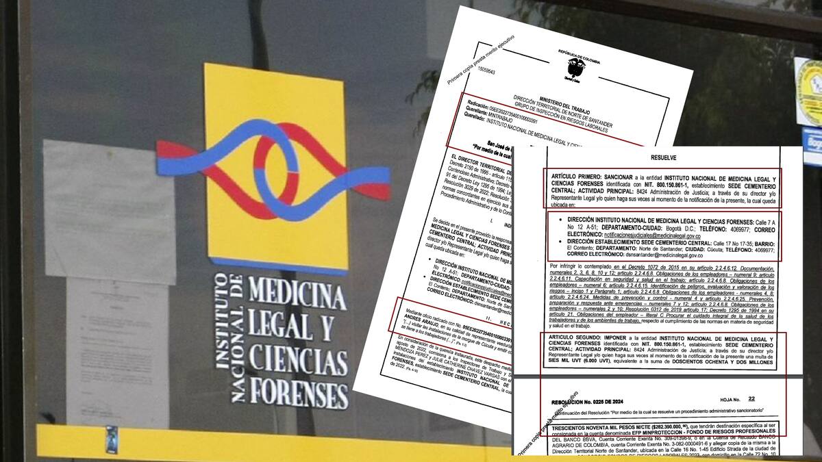 La sanción de Mintrabajo a Medicina Legal