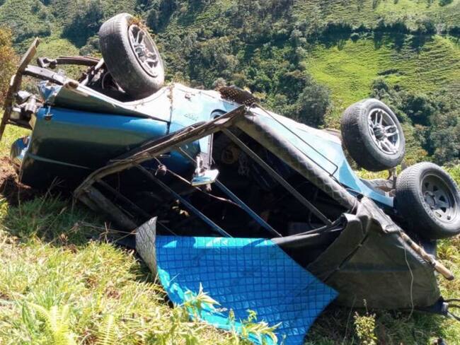 Cinco heridos dejó aparatoso accidente en la vía Risaralda - Chocó