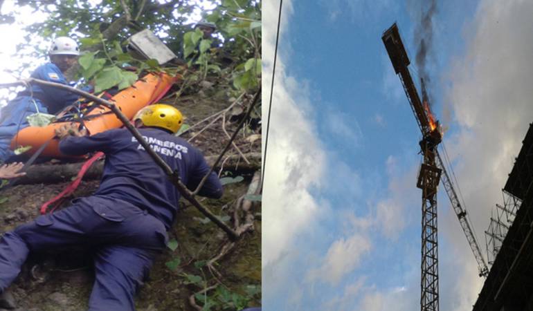 El otro caso se presentó en un obra en construcción al norte de la ciudad.