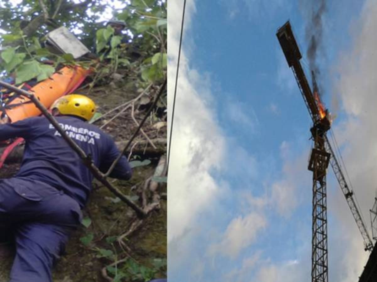 Rescatan a dos hombres en emergencias que se presentaron en Armenia