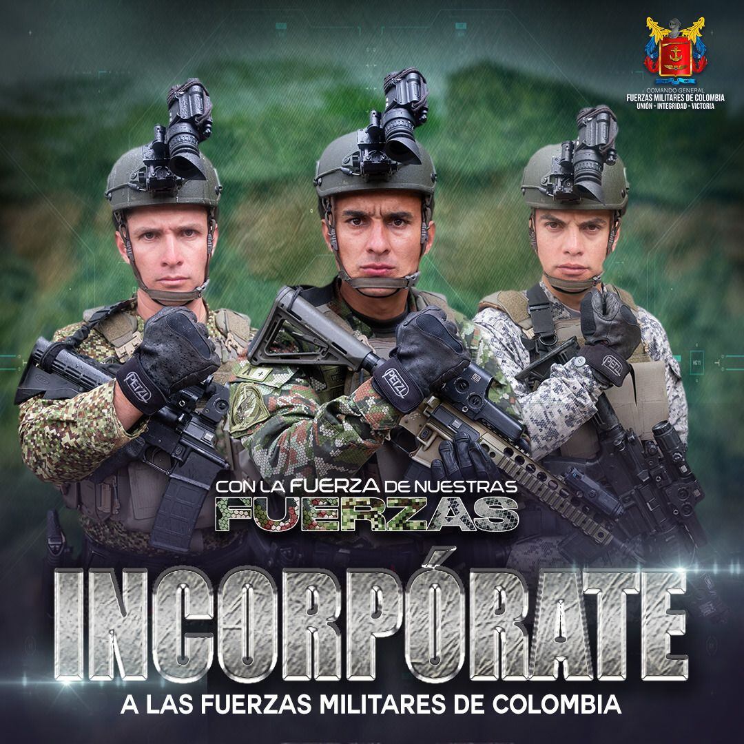 Fuerzas MIlitares abren convocatoria para incorporación.