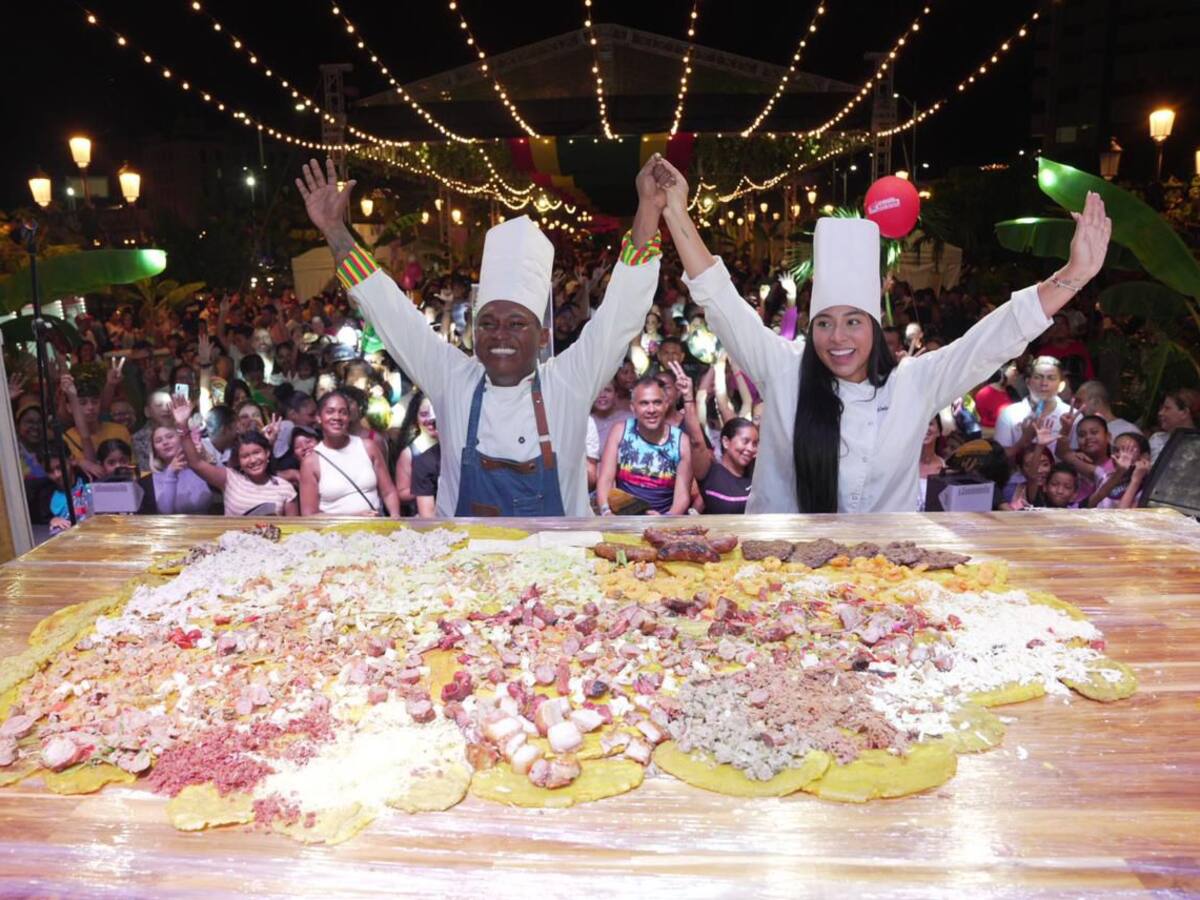 En Cartagena prepararon el patacón relleno más grande de Colombia: ¿Cuánto midió?