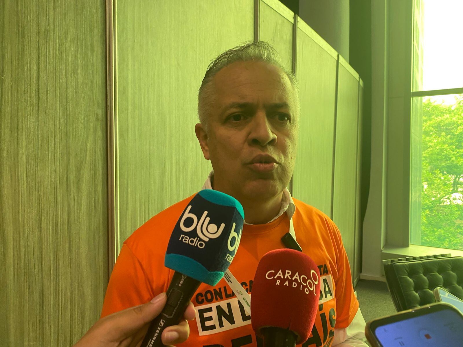 Alejandro Ospina Angarita, presidente de la Unión de Trabajadores de la Industria Petrolera y Energética de Colombia. Foto: Caracol Radio.