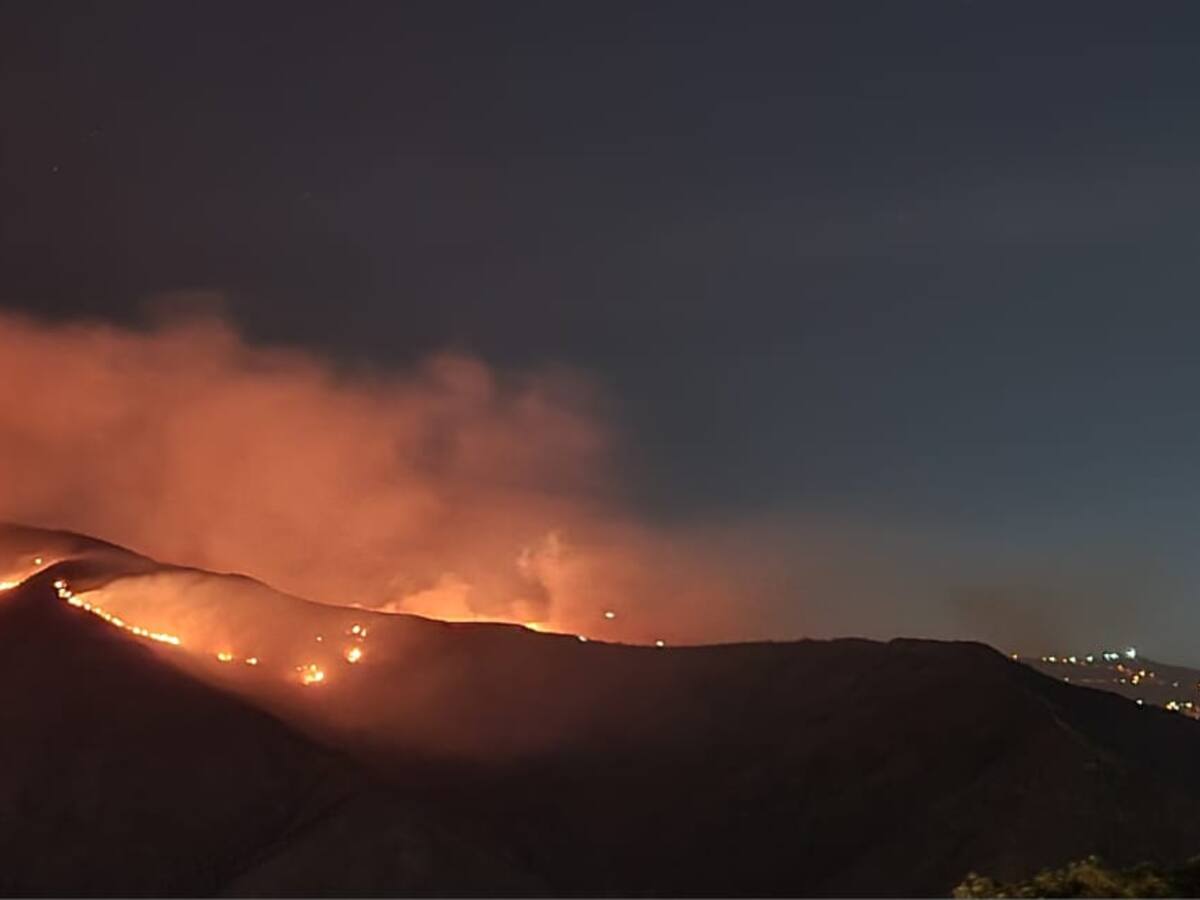 Incendio en zona rural y montañosa de Cali deja más de 10 hectáreas afectadas