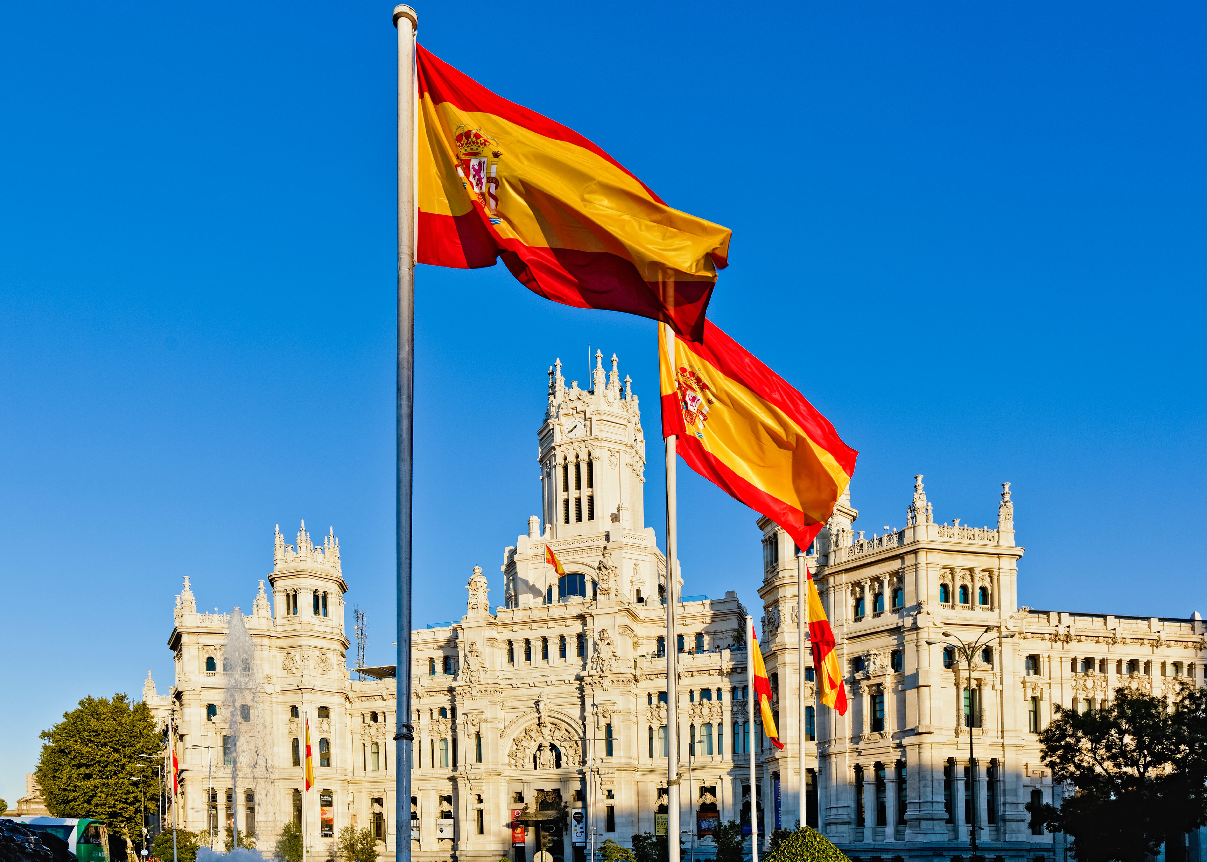 Plaza de La Cibeles. Madrid, España (Foto vía Getty Images)
