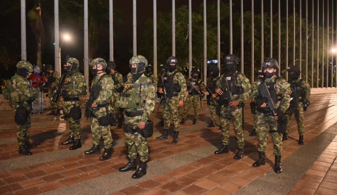 Uniformados del Ejército Nacional