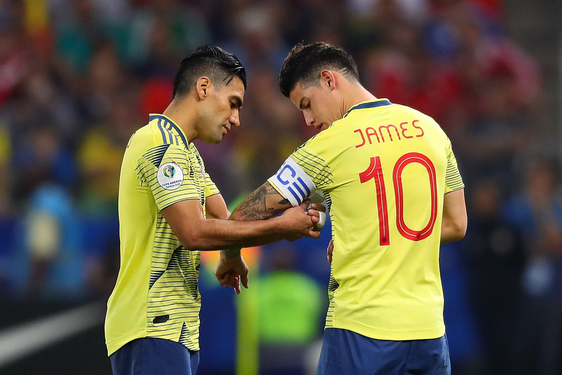 Falcao y James son los dos máximos goleadores históricos de la Selección Colombia. (Photo by Chris Brunskill/Fantasista/Getty Images)