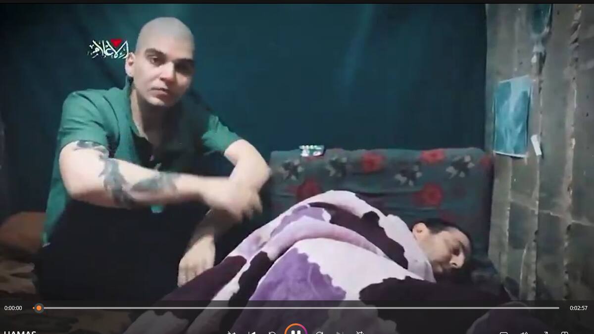 Hamás publicó nuevo video de dos rehenes israelíes vivos en Gaza