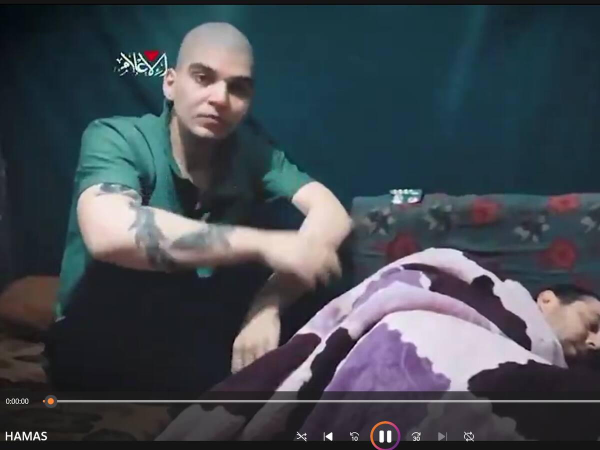 Hamás publicó nuevo video de dos rehenes israelíes vivos en Gaza