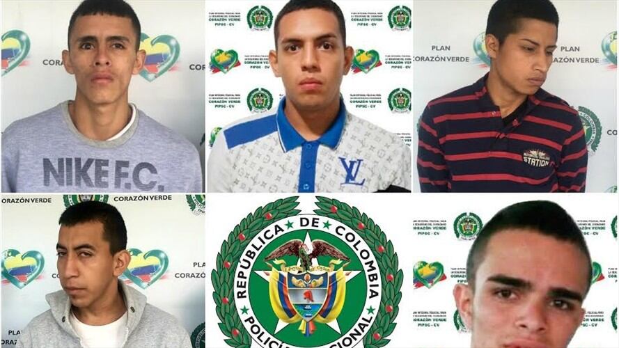 Policía desarticuló banda “Los Braseros” en Popayán. Foto: Policía Nacional