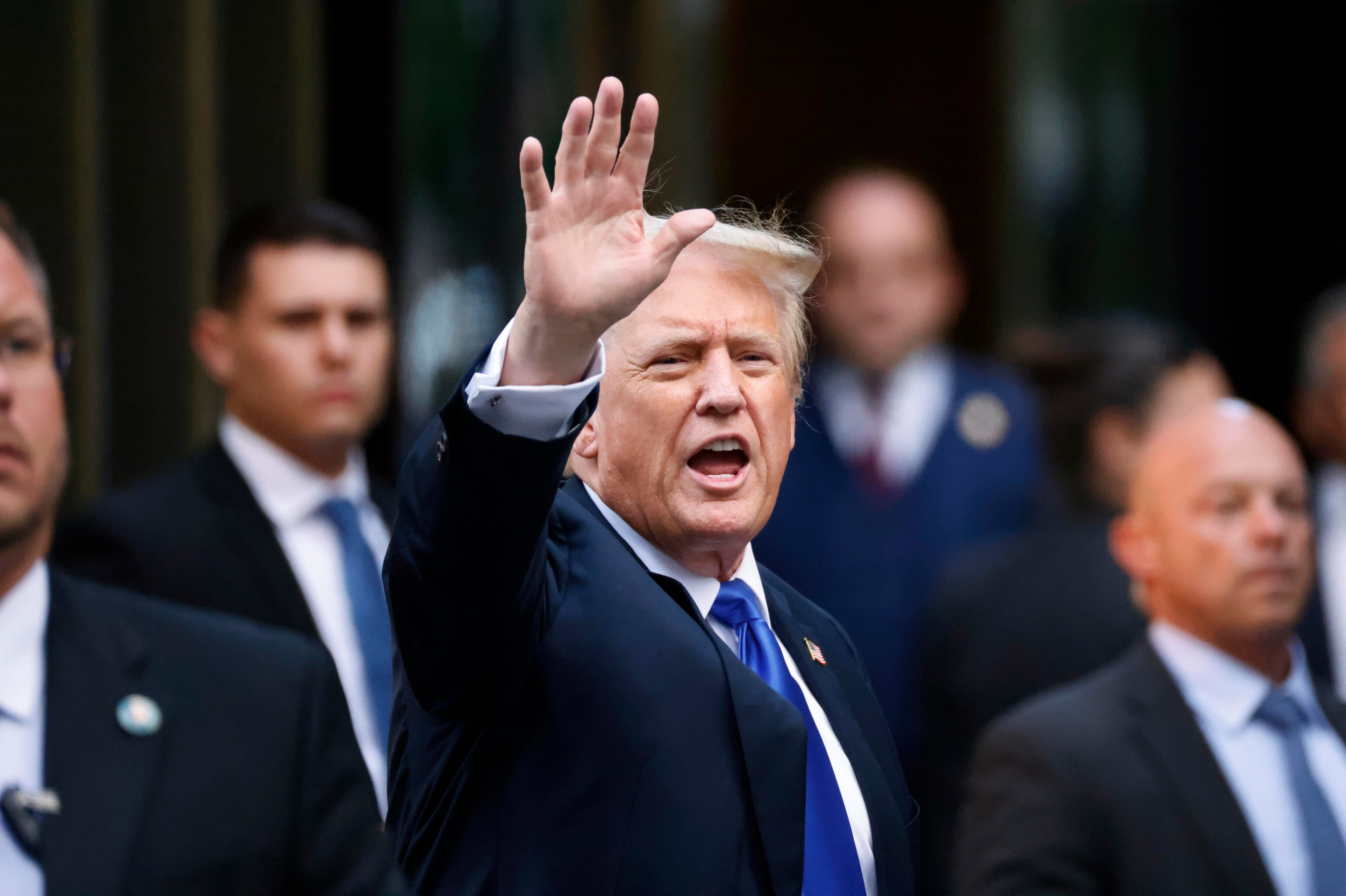 New York (United States), 30/05/2024.- Former US President Donald Trump EFE/EPA/PETER FOLEY