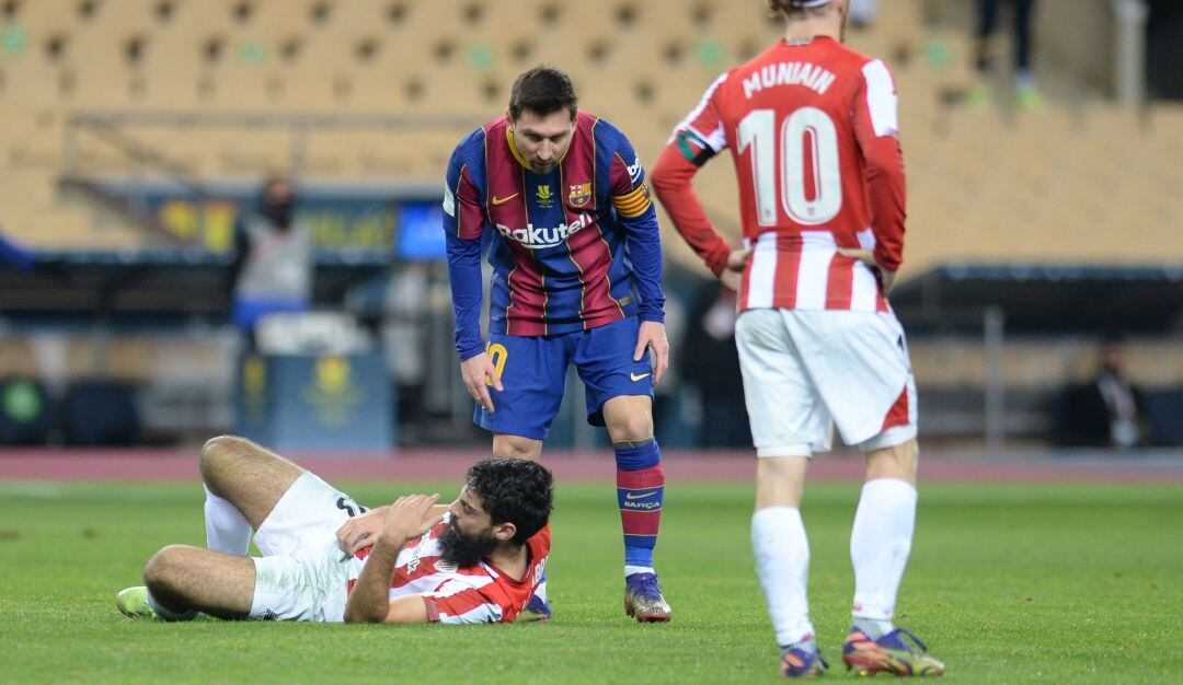 Lionel Messi fue sancionado con dos fechas tras la expulsión en la Copa del Rey.