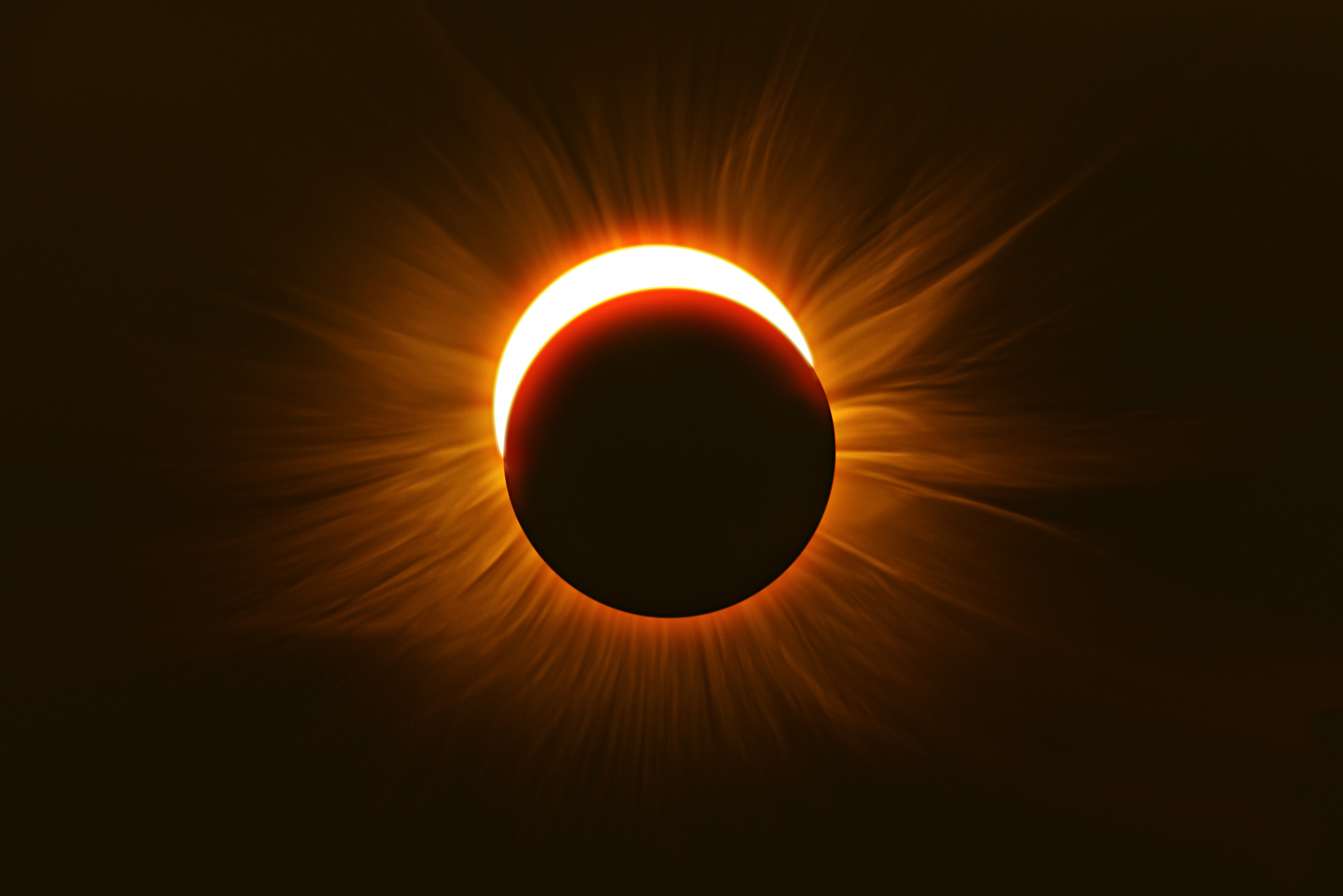 Eclipse solar 21 de agosto de 2017 a las 13:15 desde Wisconsin, EE. UU.85% de cobertura. Foto: Getty Images.