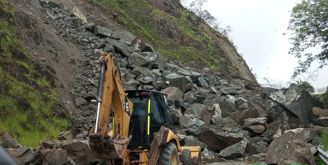 Cierre de vías en el occidente de Antioquia. Foto: Devimar