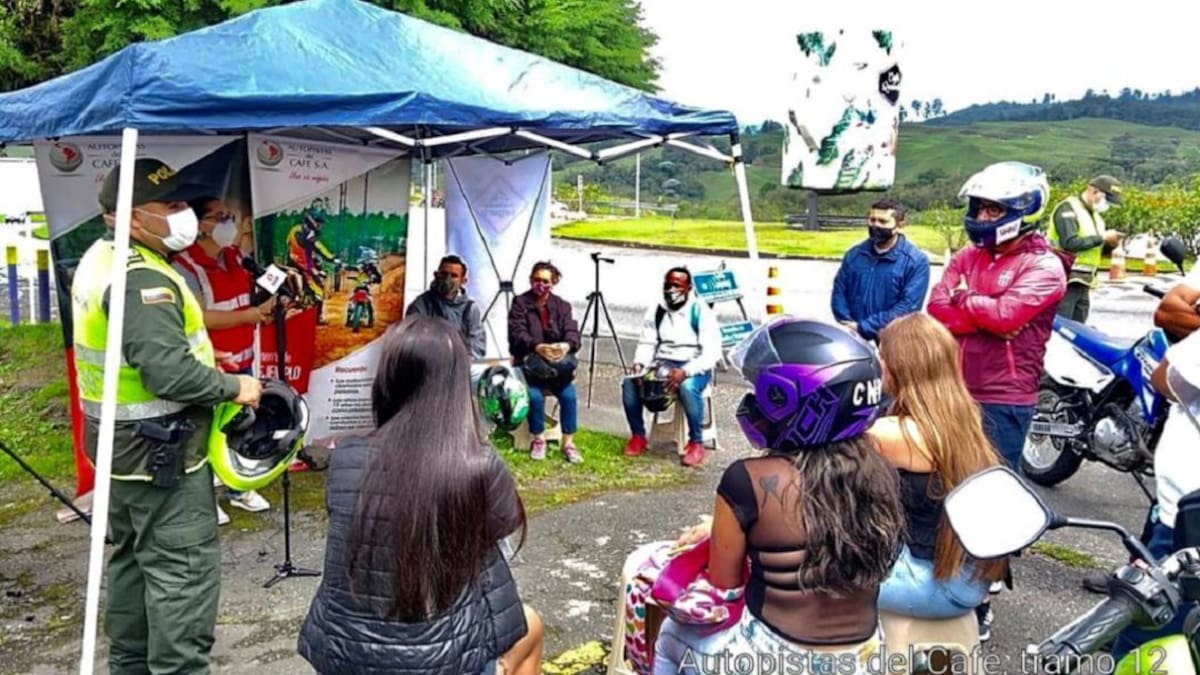Jorge Celemín, vocero de Moteros Unidos del Quindío