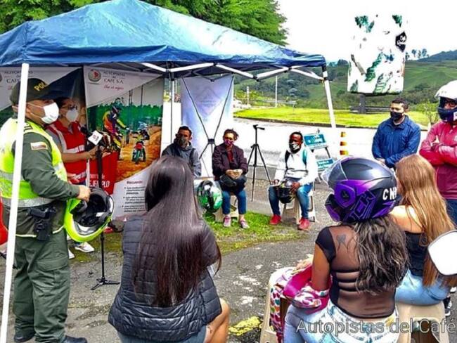 Jorge Celemín, vocero de Moteros Unidos del Quindío