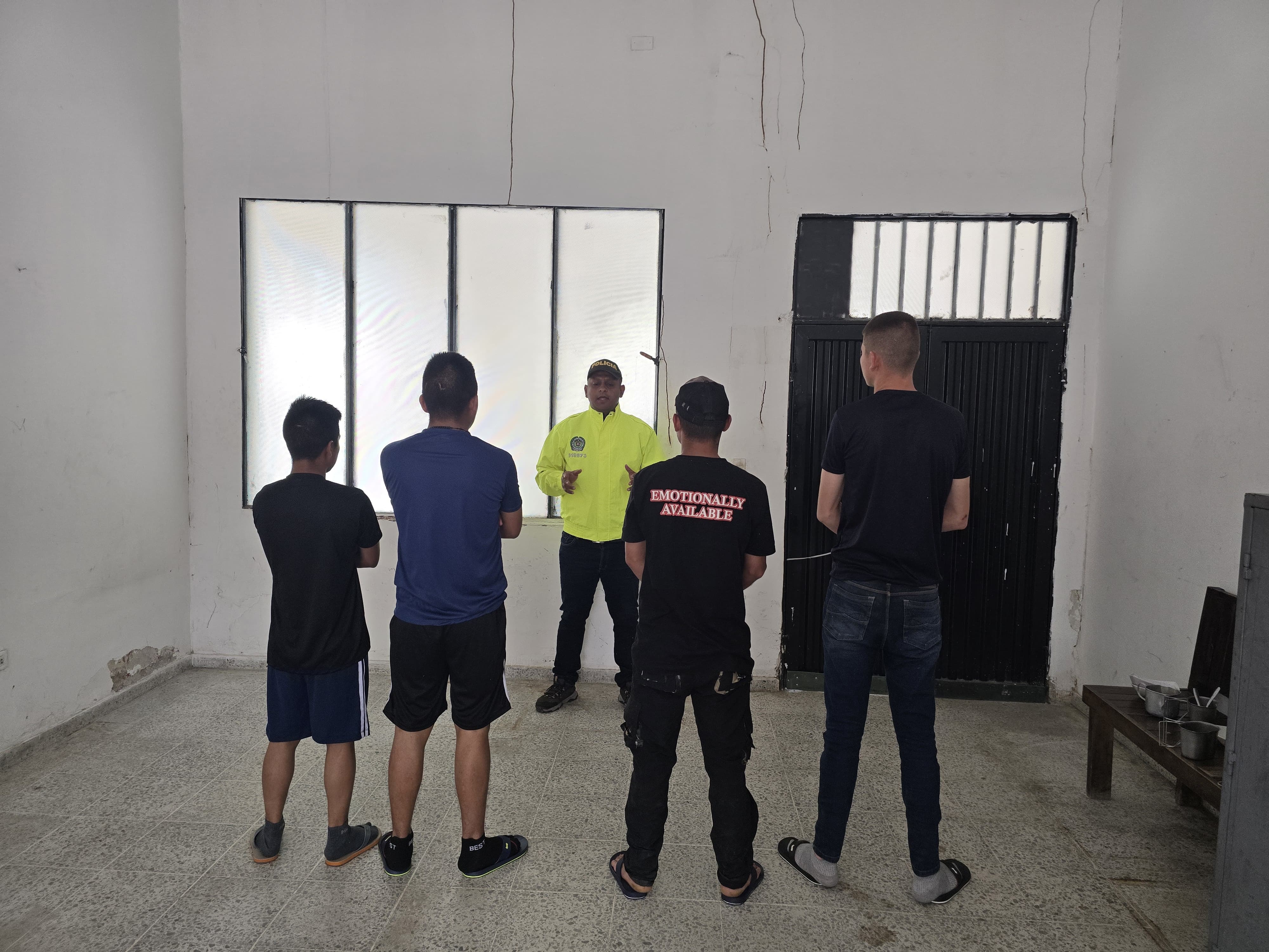 Entre los detenidos se encuentran alias ‘Estiven’ y alias ‘Jordán’. Foto policía Nacional.