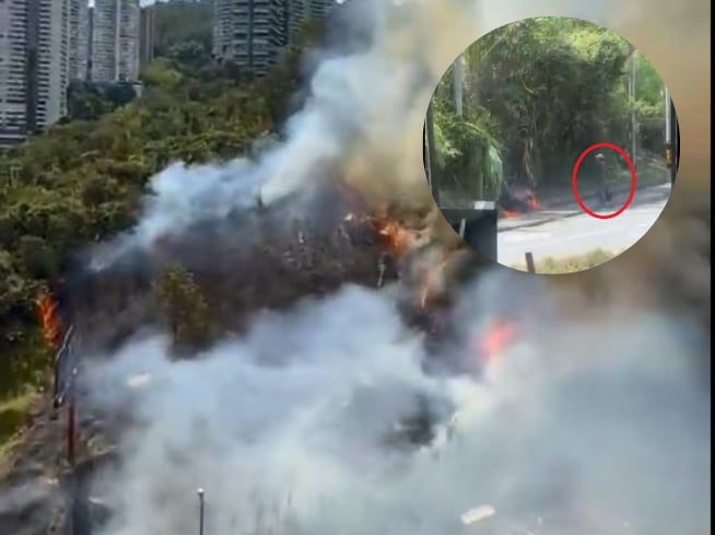 Hombre habría iniciado incendio en Las Palmas de Medellín