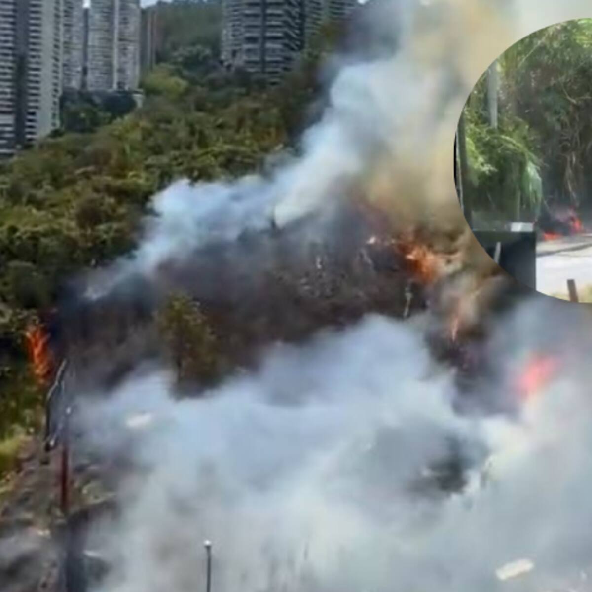 Una persona capturada está acusada de ocasionar el incendio en el retorno 2 de la Av. Las Palmas