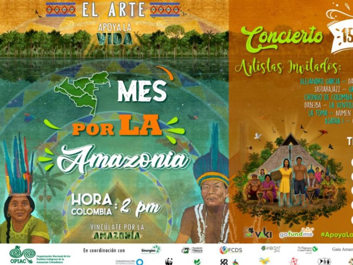 Este lunes festivo se realizará gran concierto virtual por la Amazonía