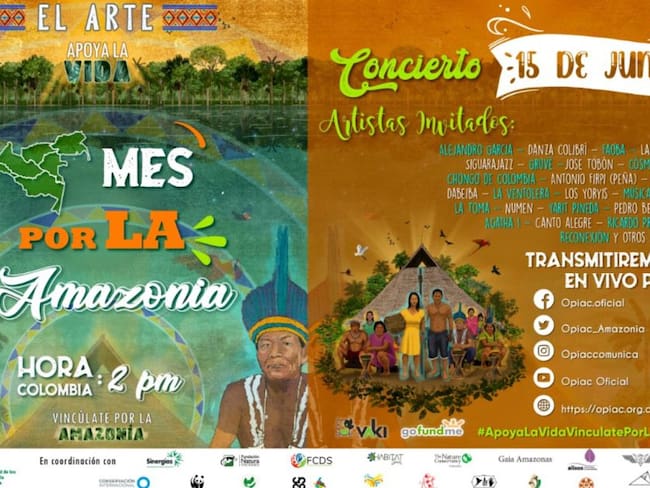 Este lunes festivo se realizará gran concierto virtual por la Amazonía